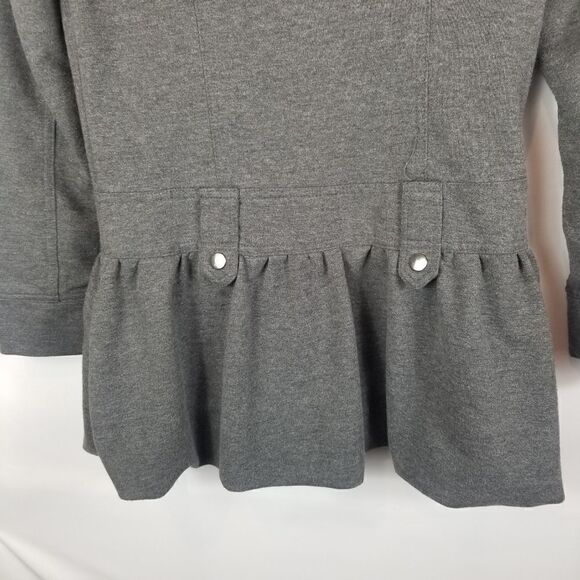 TWENTYONE Gray Jacket with Balloon Hem. Size S - Picture 6 of 12